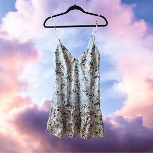 La Vie En Rose Floral Print Lingerie Slip Dress